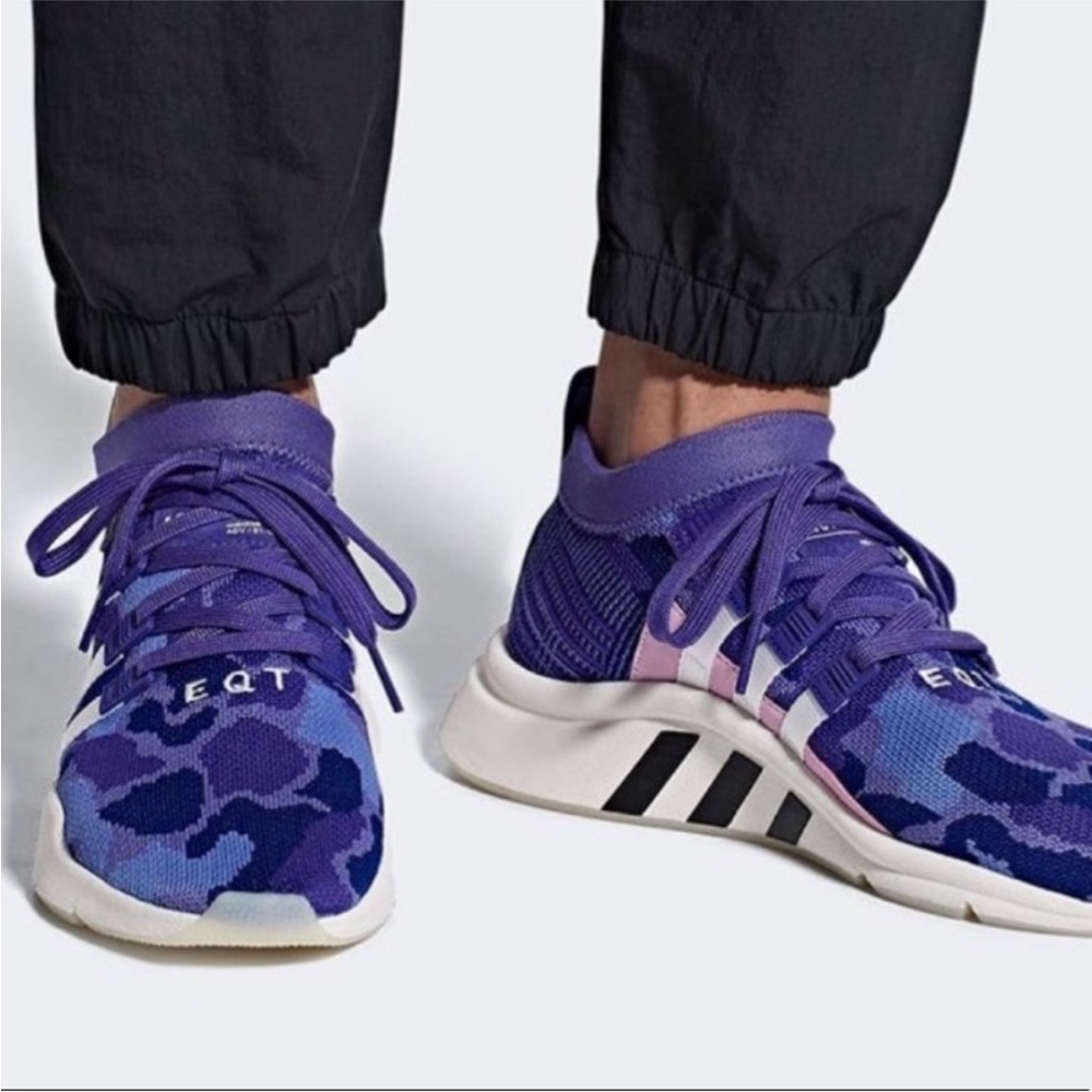 - ADIDAS EQT SUPPORT MID ADV PRIMEKNIT Purple/ Energy Ink/ Core Black men …